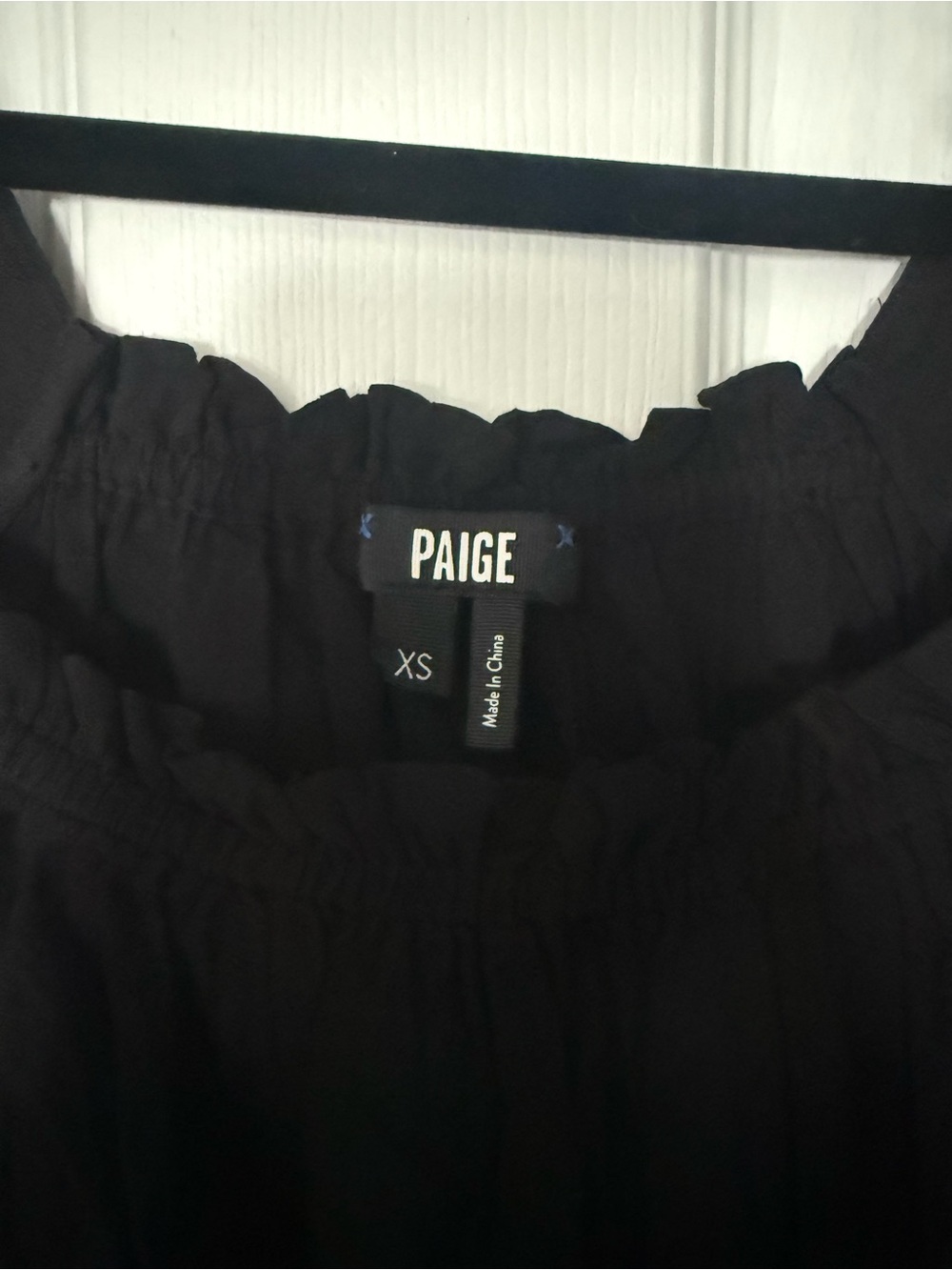 PAIGE Black Smocked Laureth Shirred Tank Size XS NWOT - Picture 4 of 4